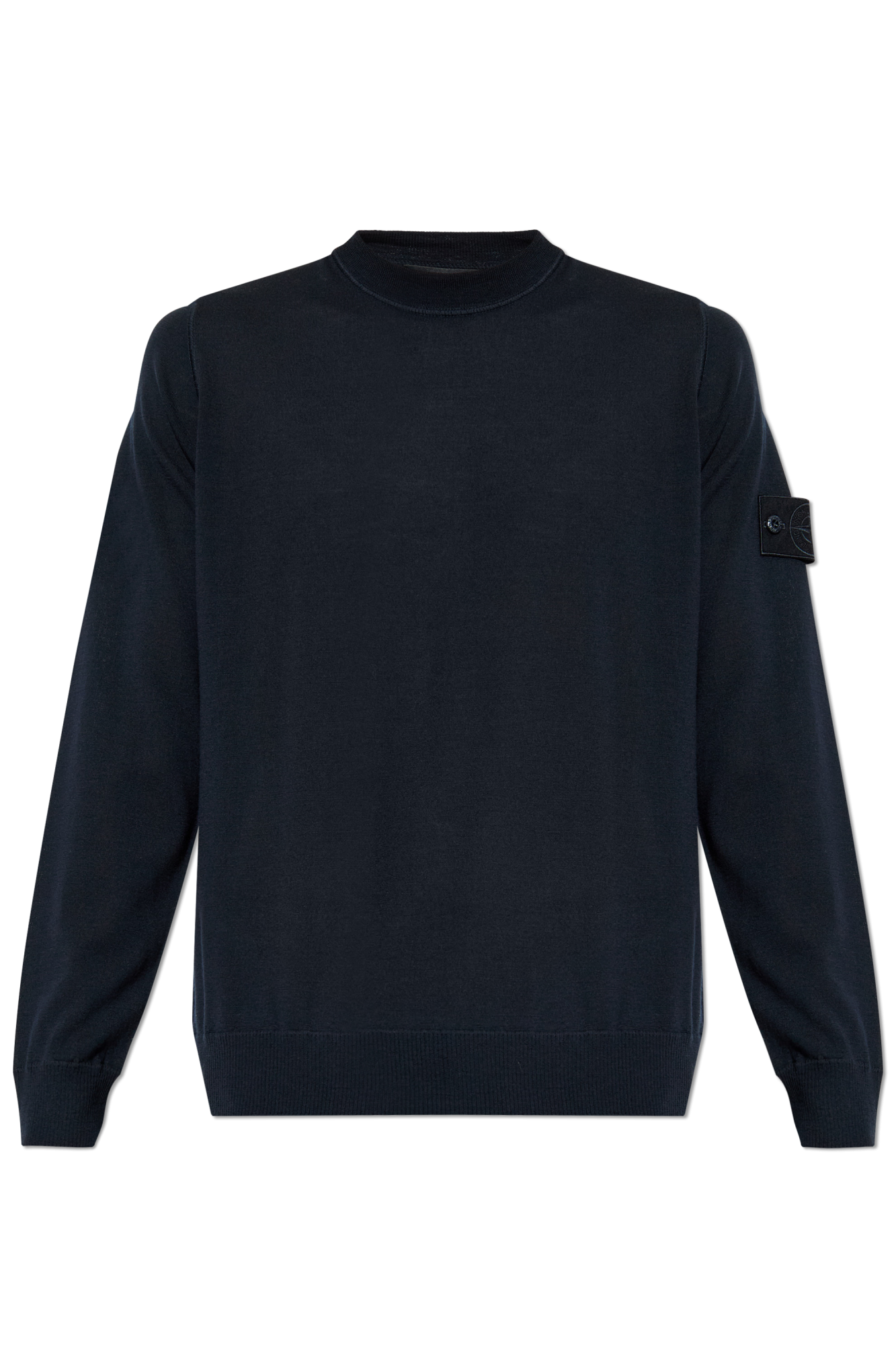 Navy blue Wool sweater with a crew neck Stone Island - Vitkac Canada